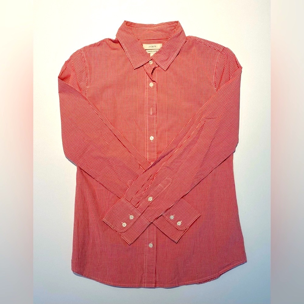 J. Crew Red Gingham Casual Shirt
